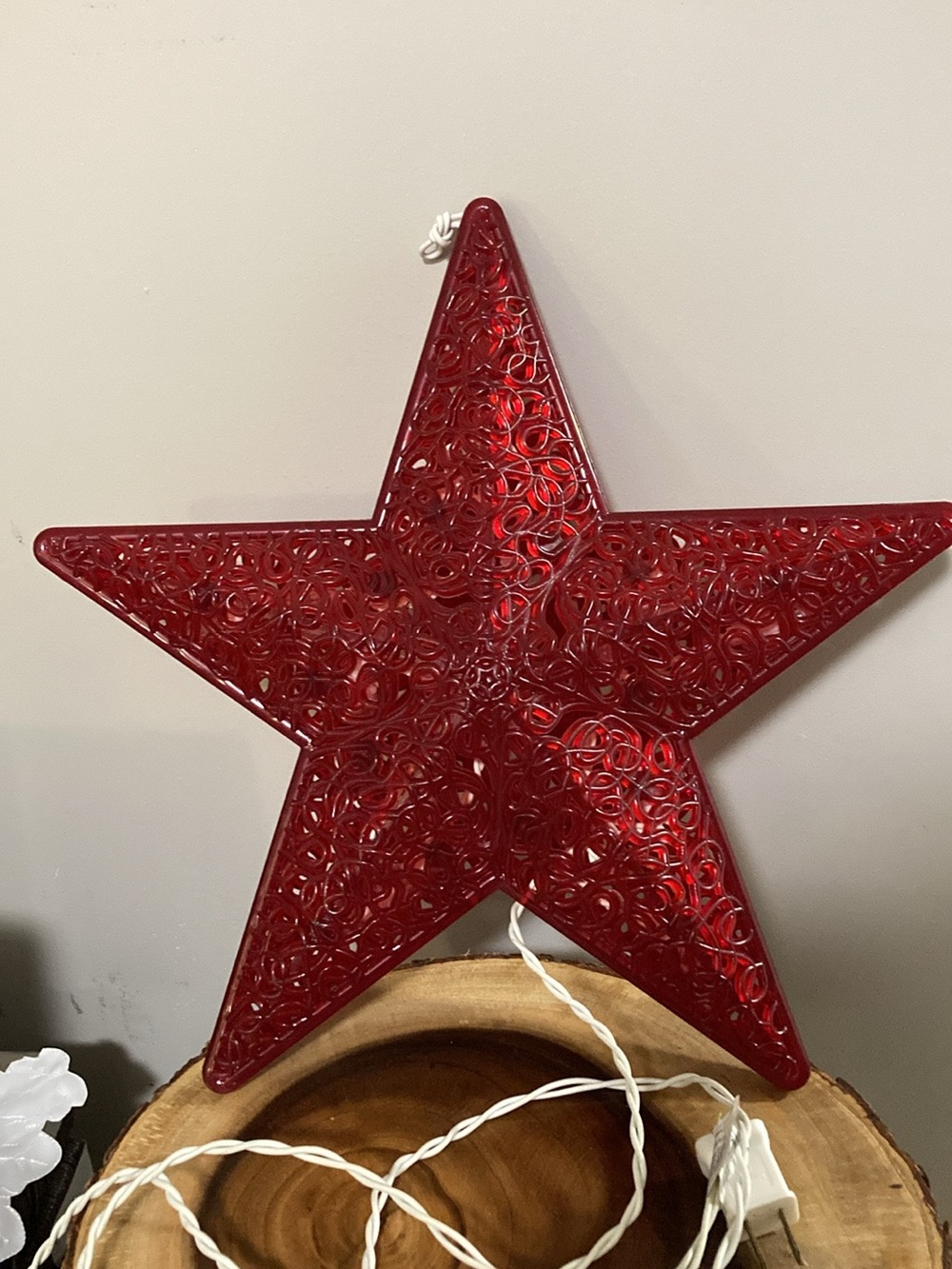 Decorative Red Holiday Star Light - Unbranded